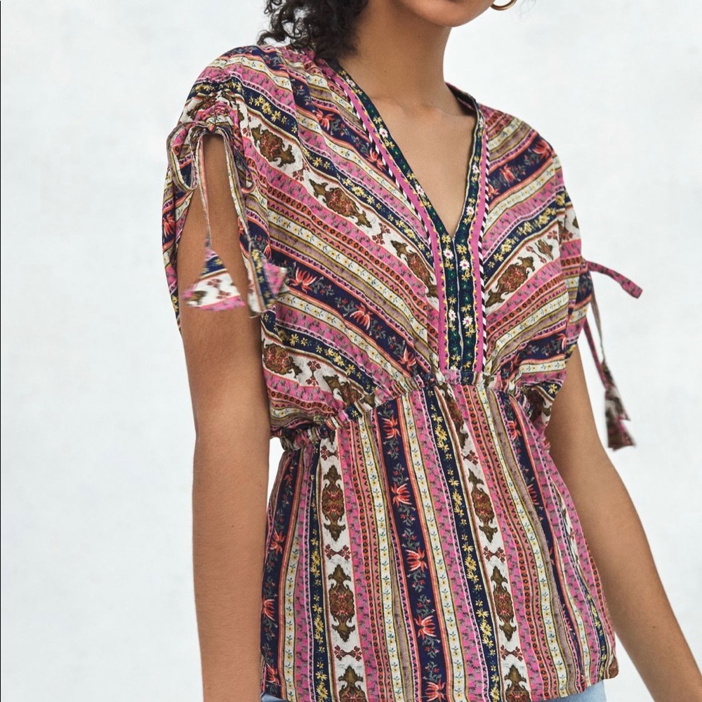 COPY - Anthropologie Eryka blouse Vineet Bahl M EUC